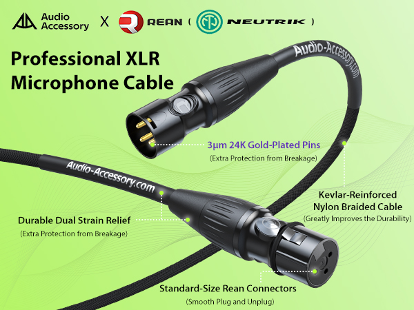 AA AUDIO ACCESSORY XLR Microphone Cable