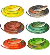Winbar Realistic Rubber Snakes, 6PCS 30 inch Realistic Rubber Snakes Stretchy Limbless Replica Re...