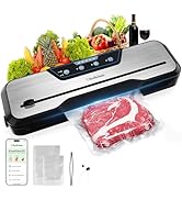 Automatic Food Vacuum Sealer Machine, Beelicious 8-In-1 Food Vacuum Saver with Starter Kits, Puls...