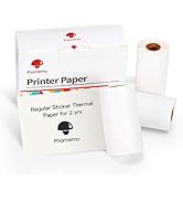 Phomemo White Self-Adhesive Thermal Paper, Glossy Printable Sticker Paper for Phomemo M02/M02 Pro...