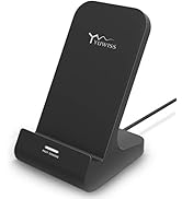 Wireless Charger YW YUWISS Wireless Phone Charger Stand Qi-Certified 10W Max Compatible with Appl...