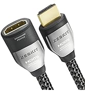 Zeskit Cinema Plus 4K 1.5ft Male to Female High Speed HDMI Extension Cable 22.28Gbps Compatible w...