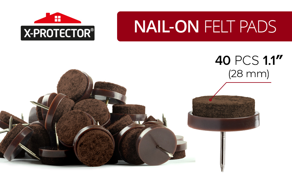 nail-on felt furniture pads