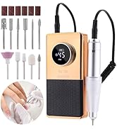Electric 45000RPM Nail Drill Machine Rechargeable Portable Nail File Electric DIY Nail Drill Kit ...