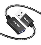 SOLMIMI USB Extension Cable, A Male to A Female Cord, USB 3.0 Extender Compatible for PS4, PC, La...