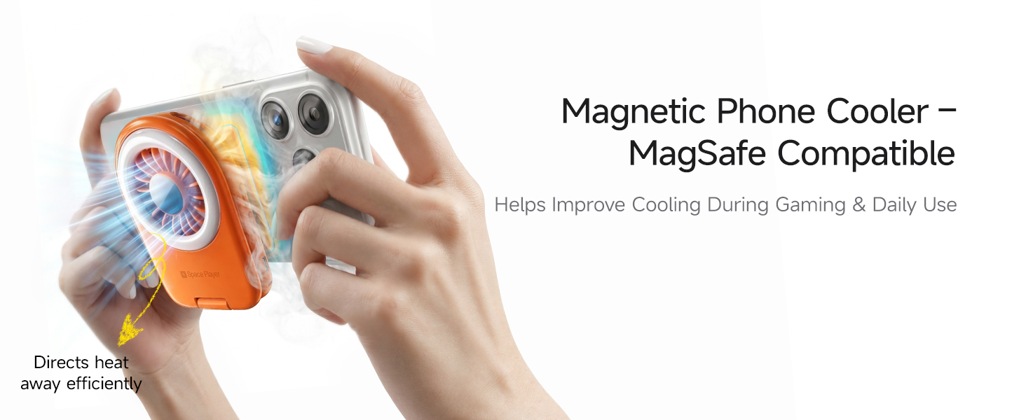 Magnetic phone fan