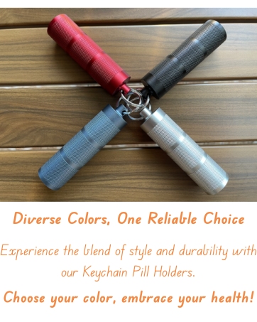 Keychain pill holder kits
