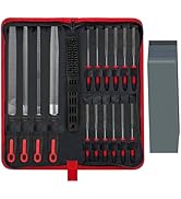 Greywolf 17 pcs File Set, Metal Files, Premium T12 Carbon Steel Flat, Half Round, Round and Trian...