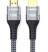 Avaoaa 16K 8K 4K HDMI Cable 2.2 96Gbps 10FT, Ultra High Speed Cable 8K 4K 240Hz 144Hz 120Hz Braid...