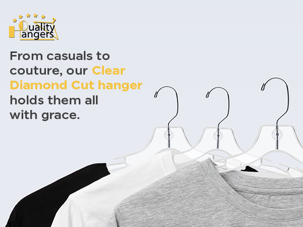 Clear plastic hangers for clothes 6150with 360 degree swivel hook and multifunctional notches Mobile