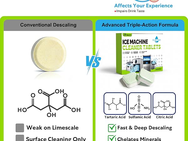 ice machine cleaner and descaler, icemaker cleaner tablets