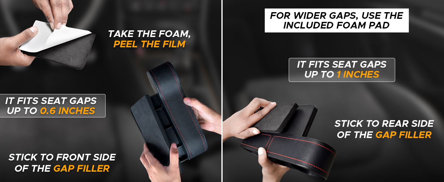Seat Gap Filler Organizer With Cupholder
