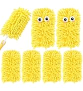 KEEPOW 6 Pack Reusable Duster Refills Compatible with Swiffer Duster Handle, Washable Duster Pads...