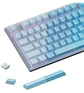 AKepopery Side-Lit Shine-Through PBT Keycap - 121 Key Cherry Profile Set | Compatible with Cherry...