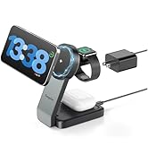 2026 3 in 1 Wireless Charging Station for Apple MagSafe Charger, Q2 Certified 15W Fast Magnetic M...