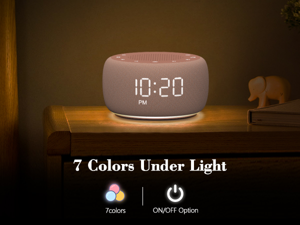 Sound machine alarm clock
