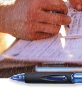 uni-ball Power Tank Retractable Ballpoint Pens Medium Point, 1.0mm, Blue, 12 Pack