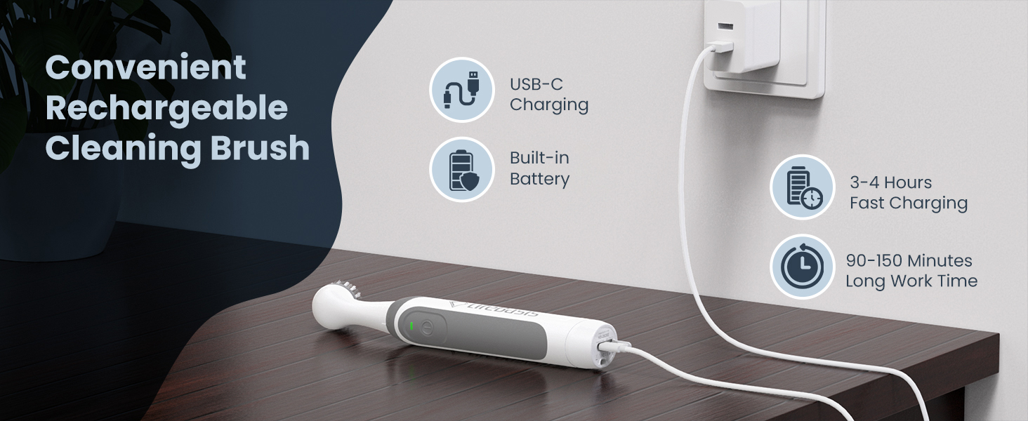 Convenient Rechargeable Cleaning Brush