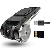 Hikity USB DVR On-Dash Camera - Loop Recording Dash Camera for Cars with 32GB SD Card 24H Parking...
