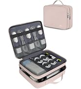 MATEIN Charger Organizer Travel Case for Women, Cord Organizer Travel | Double Layers, Portable E...