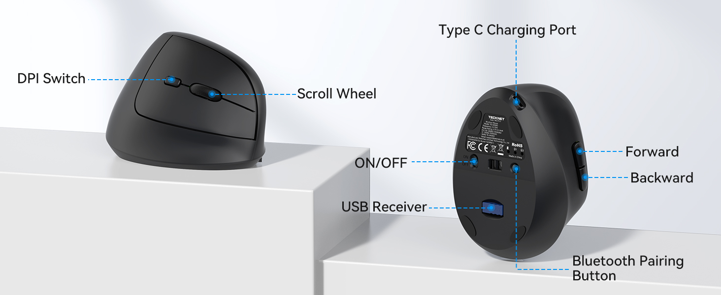 ergonomic wireless mouse