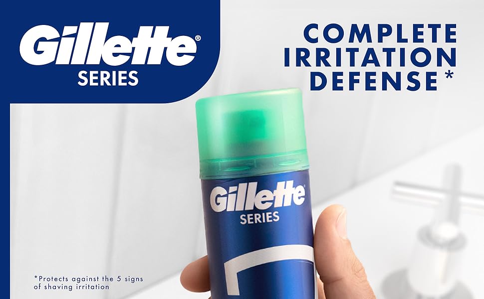 Image showing the Gillette Series soothing shave gel with complete irritation defense
