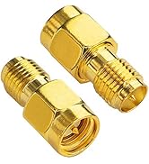 BOOBRIE SMA WiFi Adapter RP-SMA Female to SMA Male Coaxial Connector RF Antennas Plug Connector R...