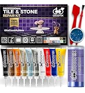 Tile &amp; Bathtub Repair Kit with Epoxy Putty Stick – Fix Cracked Porcelain, Ceramic, Fiberglass, St...