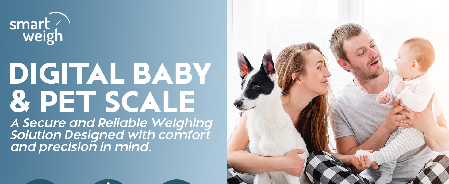 Smart weigh digital baby scale family pet scale secure reliable weighing solution comfort precision