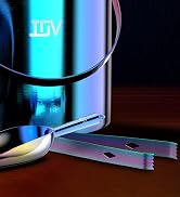 IOV Ice Bucket with Lid, Scoop, Tongs, and Strainer, 3 L Stainless Steel Double Wall Insulated Ic...