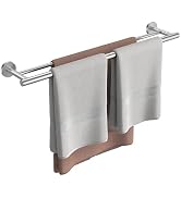 FORIOUS Double Towel Bar, 24 Inch Dual Towel Racks for Bathroom, Heavy Duty SUS304 Stainless Stee...