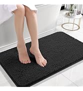 OLANLY Bathroom Rugs 24x16, Extra Soft Absorbent Chenille Bath Rugs, Rubber Backing Quick Dry, Ma...