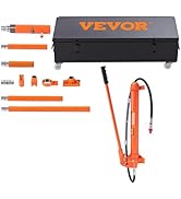 VEVOR Porta Power Kit, 20 Ton Load, Portable Hydraulic Jack with 4.6 ft Extended Oil Hose, Compre...