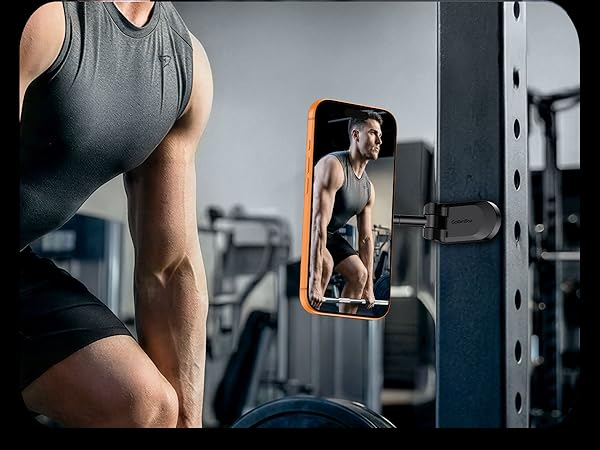 Beyond the Gym: Perfect for recording workouts, following recipes on a fridge, or video calls.