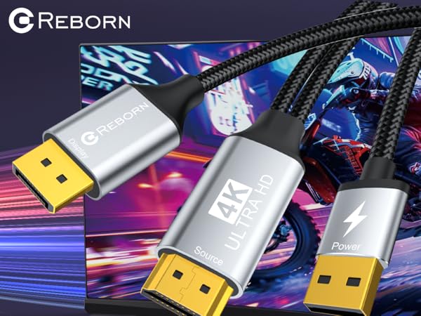 Active HDMI to DisplayPort Cable