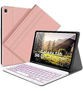 Backlit Keyboard Case for Samsung Galaxy Tab S6 Lite 10.4 inch, Case with Keyboard for Galaxy S6 ...