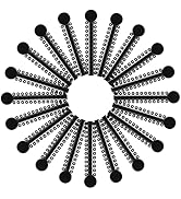 1040 Pcs Black Braces Rubber Bands Orthodontic Ligature Ties O-Rings Elastic Bands for Braces (Bl...
