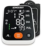 Konquest KBP-7173A Premium Automatic Upper Arm Blood Pressure Monitor with Adjustable Cuff and La...