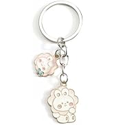 SHTALHST Cute Cartoon Bunny Keychain Playful Rabbit Charm for Women Girls Adorable Animal Gift fo...