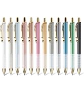 HuoHuair 0.7mm Gel Pens Retractable Cute Black Ink Pens with Silicone Grip Smooth Writing Suitabl...