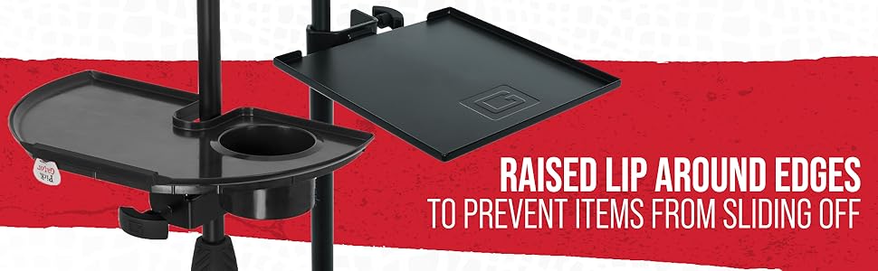 Shelves and Trays Raised Outer Lip 