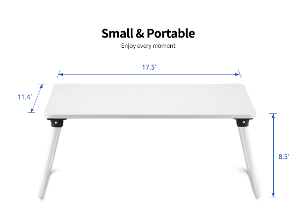 Ruxury Folding Lap Desk Laptop Stand Bed Desk Table Tray