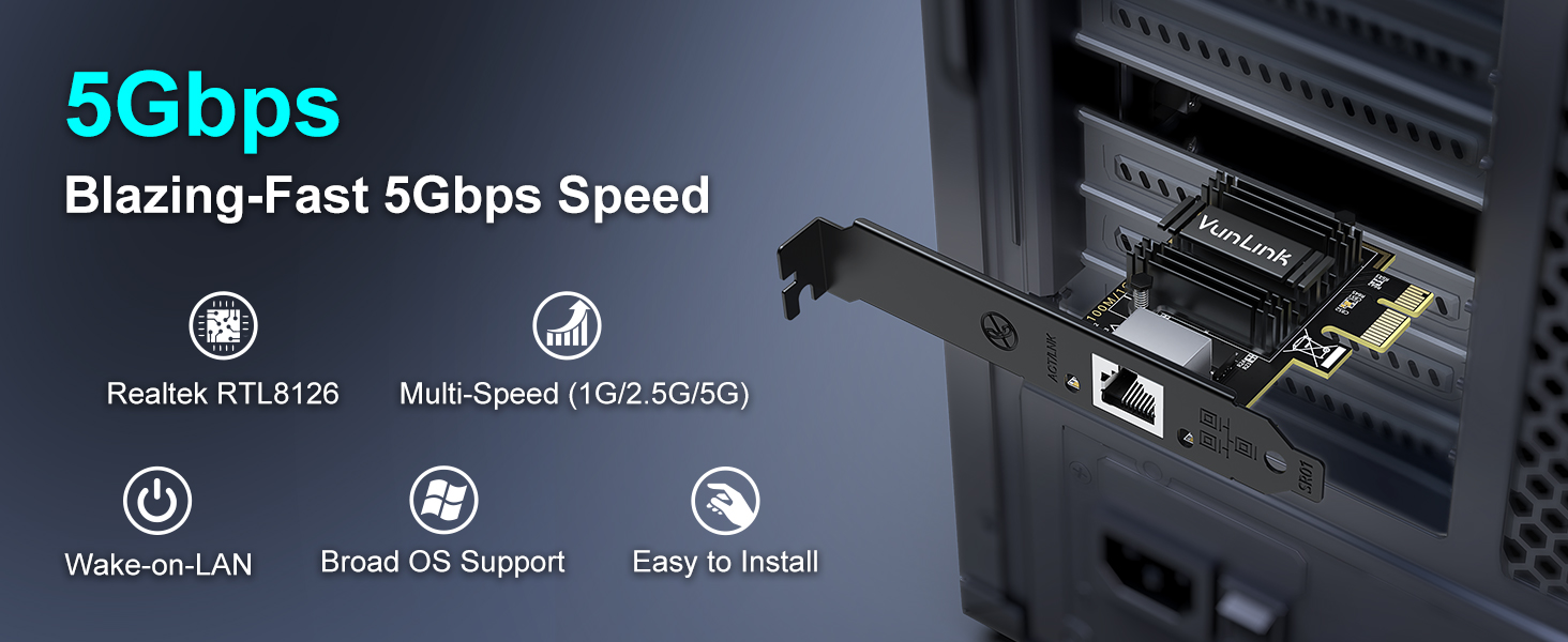 VunLink 5G PCIe Network Card