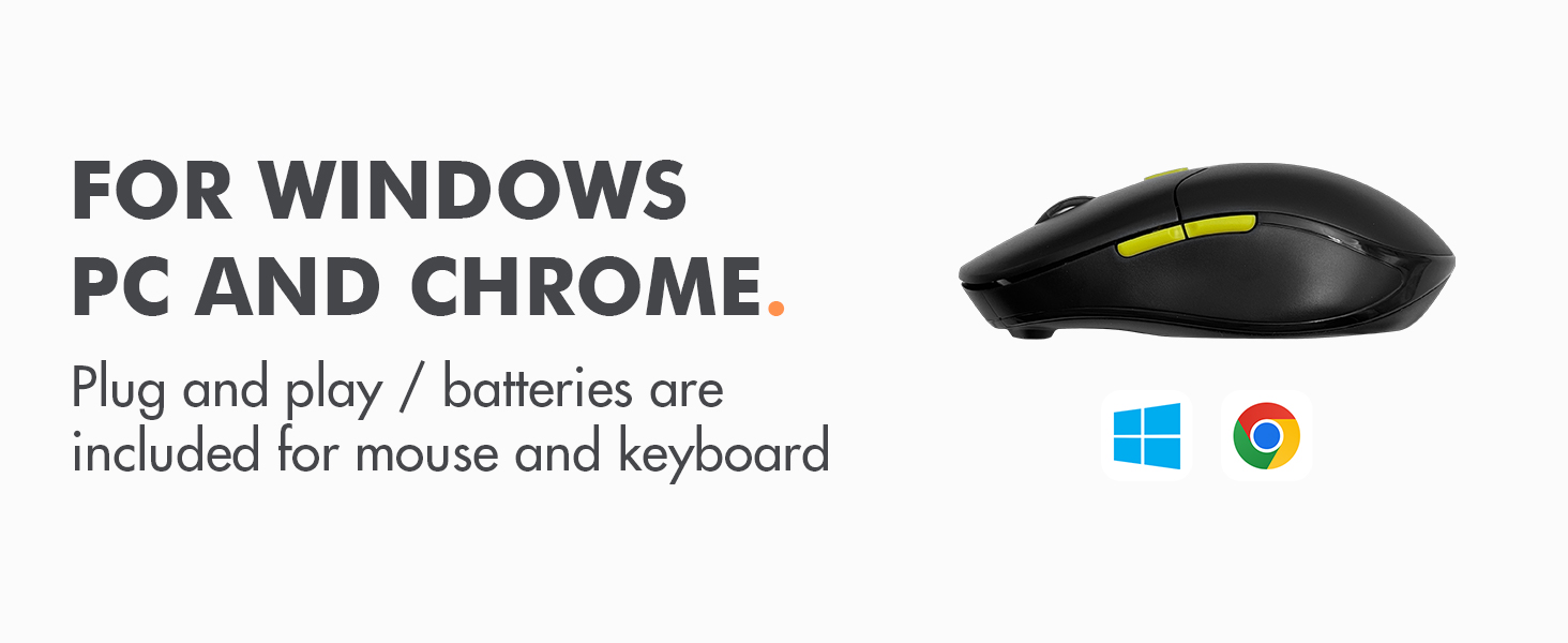 Keyboard for windows pc and chrome