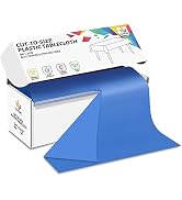 CXPSINC 54 Inch X 300 Feet Plastic Table Cover Roll Disposable Tablecloth with Slide Cutter for A...