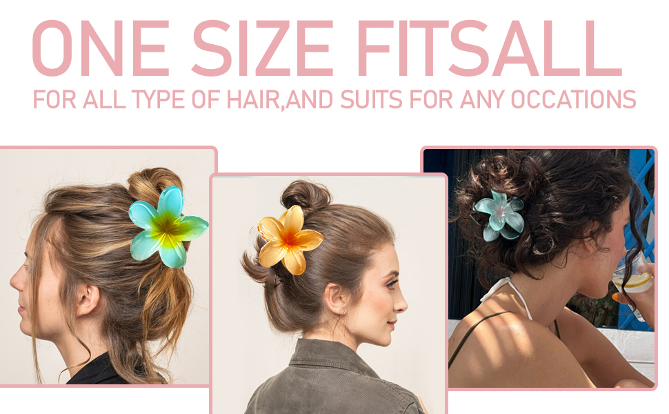 Flower Hair Claw Clips for Women