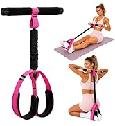 YOHANJO Pedal Resistance Band with Handles, Thickened Latex Tubes Soft Foot Pedal, Multifunction ...
