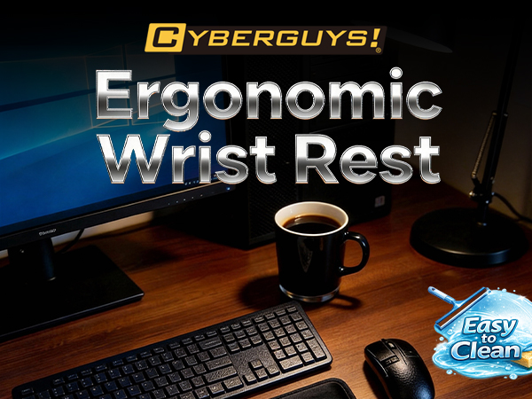 with Soft Lycra Surface, Non-Slip PU Base, Comfortable Typing Support for Office Gaming &amp; Laptop Use