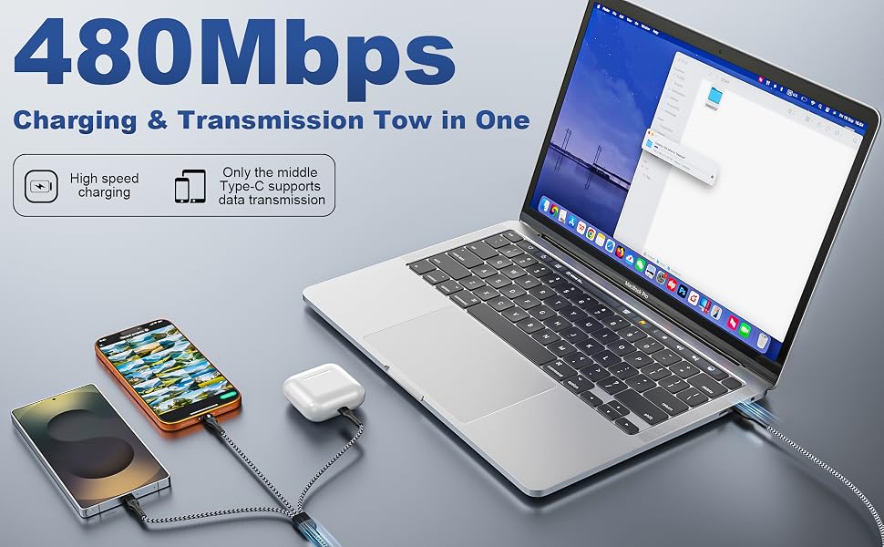 3 in1 multi charging cable