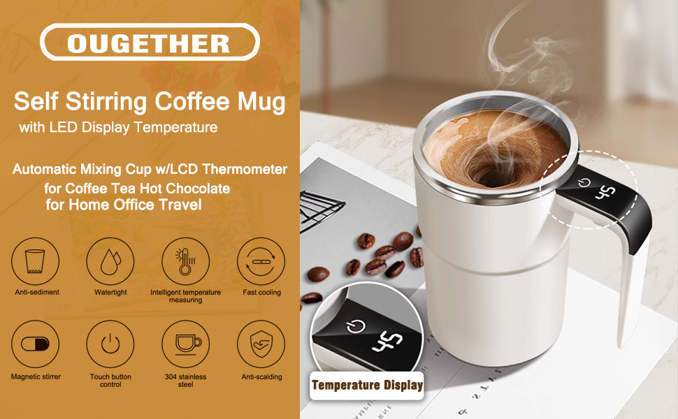 Self-stirring Coffee Mug